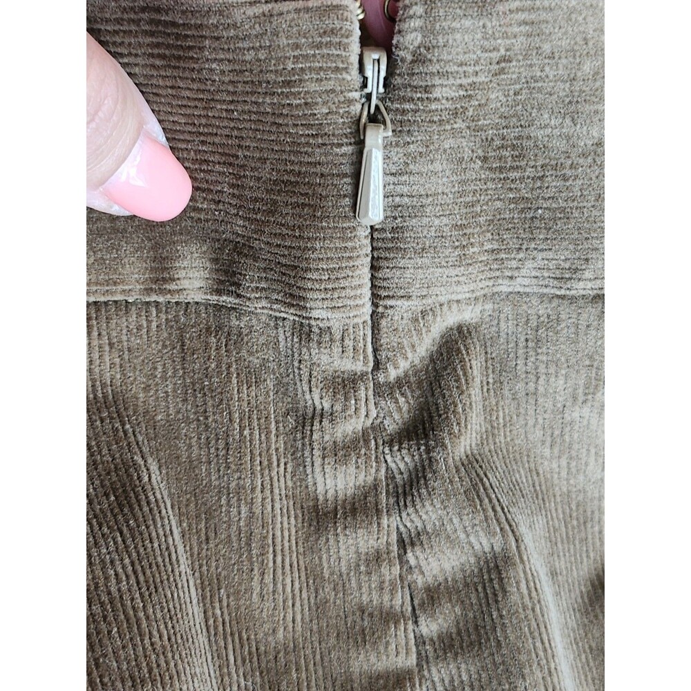 BANANA REPUBLIC NWT Brown Corduroy Mini Skirt Button Pockets 4 Petite MSRP$59.50 - Picture 10 of 12